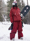 John Snow Damen-Skianzug im Urban Edge Streetwear-Stil, locker geschnitten
