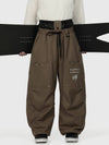 Camden Punk Rivet Street Utility Cargo-Schneehose für Herren – Baggy Freestyle Passform