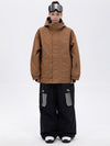 NightRide Chill Damen-Schneeanzug mit Reflektoren – Set aus Bergjacke und Baggy-Cargohose