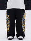 Herren Allwetter-Cargo-Schneehose mit reflektierendem, stylischem Grafikmuster