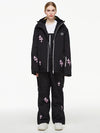 Damen-Schneeanzug „Arctic Queen Snowflake Princess Fantasy“ mit Latzhose