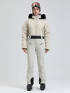 Arctic Vogue Damen-Daunenoverall mit Fleece-Futter im Berg-Chic-Stil