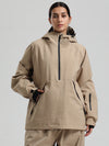 Gsou Snow Damen-Snowboardjacke im urbanen Stil, Pullover-Anorak, Snowboardjacke