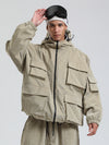 Gsou Snow Alpine Cruiser Fleece Oversize Baggy Snowboardjacke für Herren