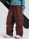 Gsou Snow Alpine Cruiser Fleece Oversize Baggy Snowboardhose für Damen