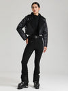 Glacier Vogue Ski-Overall für Damen & Kunstlederjacke mit Fleecekragen