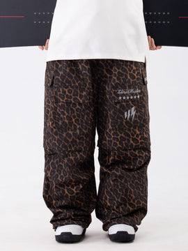 Damen Wild Soul Steeze Shred Master Baggy Street Cargo Leopard Schneehose / Shorts