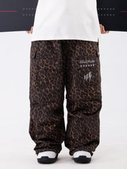 Damen Wild Soul Steeze Shred Master Baggy Street Cargo Leopard Schneehose / Shorts