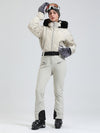 Arctic Vogue Damen-Daunenoverall mit Fleece-Futter im Berg-Chic-Stil