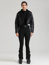 Glacier Vogue Ski-Overall für Damen & Kunstlederjacke mit Fleecekragen
