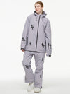 Damen-Schneeanzug „Arctic Queen Snowflake Princess Fantasy“ mit Latzhose