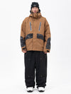 Chillform Herren-Schneeanzug mit reflektierendem Tarnmuster – Glow Trail Jacke mit Baggy-Schneehose (Set)