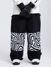 Swaggy Damen-Cargo-Schneehose mit reflektierenden Knie-Einsätzen