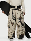 Funktionelle Herren-Streetwear-Cargohose mit Gürtel und mehreren Taschen, Baggy-Schneehose