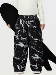 UrbanCraft Herren-Arbeits-Schneehose im Baggy-Stil mit verbesserter Kniebeweglichkeit