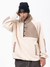 Herren-Abenteuerpullover aus Kunst-Sherpa-Fleece, warm und bergtauglich
