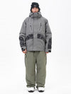 Chillform Herren-Schneeanzug mit reflektierendem Tarnmuster – Glow Trail Jacke mit Baggy-Schneehose (Set)