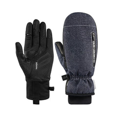 Nandn Winter Mountain Shred Allwetter-Schneehandschuhe für Herren mit zusätzlichen 5-Finger-Handschuhen