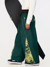 Hyper Flux Herren Hyper Flux Color Graffiti Panel Reflective Line Jogger Baggy Snow Pants
