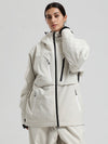 Gsou Snow Damen-Winterjacke, strapazierfähig, Mountain Pro, Funktions-Cargo-Schneejacke