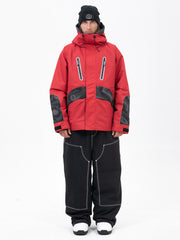 Chillform Herren-Schneeanzug mit reflektierendem Tarnmuster – Glow Trail Jacke mit Freerider Baggy Schneehose