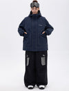 NightRide Chill Damen-Schneeanzug mit Reflektoren – Set aus Bergjacke und Baggy-Cargohose
