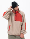 Herren-Abenteuerpullover aus Kunst-Sherpa-Fleece, warm und bergtauglich