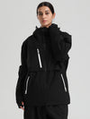 Gsou Snow Damen-Winterjacke, strapazierfähig, Mountain Pro, Funktions-Cargo-Schneejacke