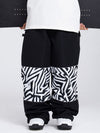 Herren Allwetter-Cargo-Schneehose mit reflektierendem, stylischem Grafikmuster