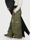 Camden Punk Rivet Street Utility Cargo-Schneehose für Herren – Baggy Freestyle Passform