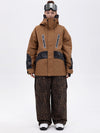 Chillform Damen-Schneeanzug mit reflektierendem Tarnmuster – Glow Trail Jacke mit Baggy-Schneehose (Set)