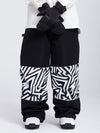 Swaggy Damen-Cargo-Schneehose mit reflektierenden Knie-Einsätzen