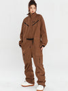 Damen-Schneeanzug Nandn Mountain Cargo Baggy Einteiler Schneeanzug