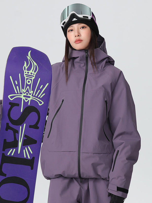 Searipe Damen-Skijacke „Durable Mountain Pro“ – Allwetter-Schneejacke im Baggy-Stil