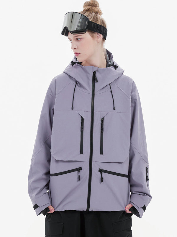 Strapazierfähige, locker sitzende Damen-Cargo-Schneejacke von Steeze HypeShred