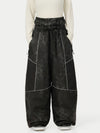 Wild Motion Damen-Schneehose mit mehreren Taschen, reflektierendem Farbblock-Design und extraweitem Sitz