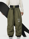 Camden Punk Rivet Street Utility Cargo-Schneehose für Herren – Baggy Freestyle Passform