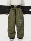 Camden Punk Rivet Street Utility Cargo-Schneehose für Herren – Baggy Freestyle Passform