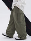 Herren-Skihose mit doppeltem Knieausschnitt, Freestyle-Stil, Baggy-Design