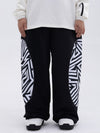 Damen Allwetter-Schneehose mit reflektierendem, stylischem Grafikmuster