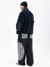 Herren-Pullover aus Kunst-Sherpa-Fleece für die Berge & stylische reflektierende Cargo-Schneehose