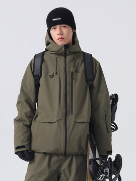 Searipe Unisex Allwetter-Bergfahrer-Backcountry-Utility-Schneejacke für Herren
