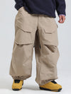 Gsou Snow Urban Slope Herren-Schneehose mit Knieflex-Funktion, Cargotaschen und Baggy-Schneehose