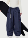Techline Damen-Skihose mit strapazierfähigem Stretch-Cargo-Design – Baggy Freestyle Passform