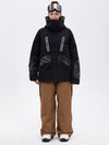 Chillform Damen-Schneeanzug mit reflektierendem Tarnmuster – Glow Trail Jacke mit Baggy-Schneehose (Set)
