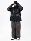 Chillform Herren-Schneeanzug mit reflektierendem Tarnmuster – Glow Trail Jacke mit Freerider Baggy Schneehose