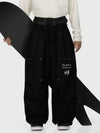 Camden Punk Rivet Street Utility Cargo-Schneehose für Herren – Baggy Freestyle Passform