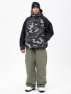 Freestyle-Mountain-Camo-Schneeanzug für Herren – Bomberjacke & Baggy-Hose-Set