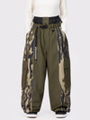 Wild Motion Damen-Schneehose mit reflektierendem Farbblock-Design und extra weitem Schnitt