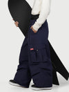 Funktionelle Herren-Streetwear-Cargohose mit Gürtel und mehreren Taschen, Baggy-Schneehose